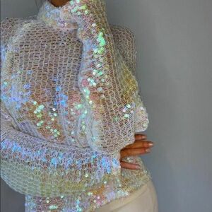ZARA SEQUINS SWEATER Size Small Ref 2731/351
